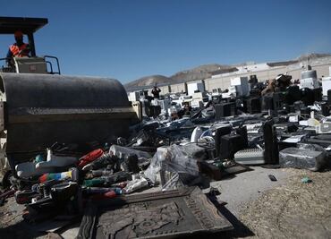 Drogas, refrigeradores, hasta guitarras: destruyen objetos decomisados en Cereso de Ciudad Juárez