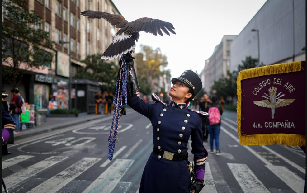 Aspectos previos del Desfile cívico militar por el 215 aniversario de la Independencia de México, el martes 16 de septiembre de 2025. Foto: Diego Simón / EL UNIVERSAL.