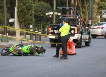 Motociclista muere tras accidente en la Hipódromo Condesa; perdió el control de su vehículo