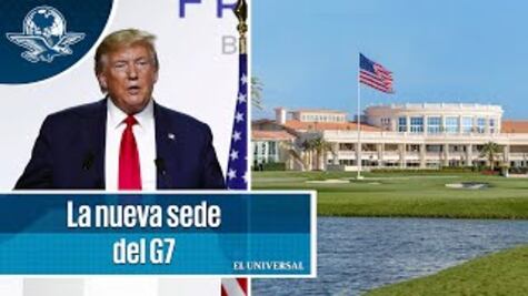 Critican que G7 sea en club de golf de Trump