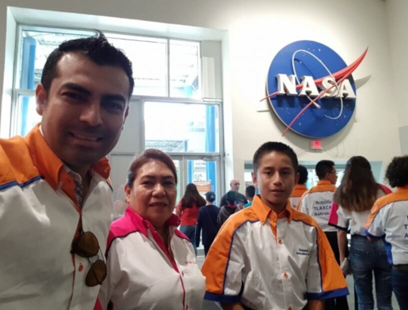 Joven motozintleco recibe capacitación en la NASA