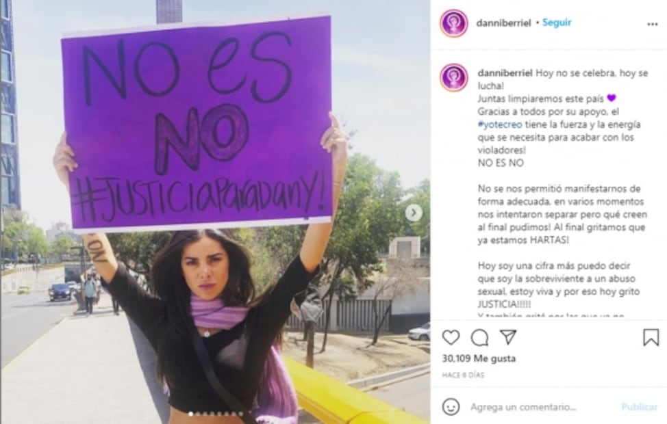 Buscaban desestimar acusación de Daniela Berriel por ser actriz y mujer