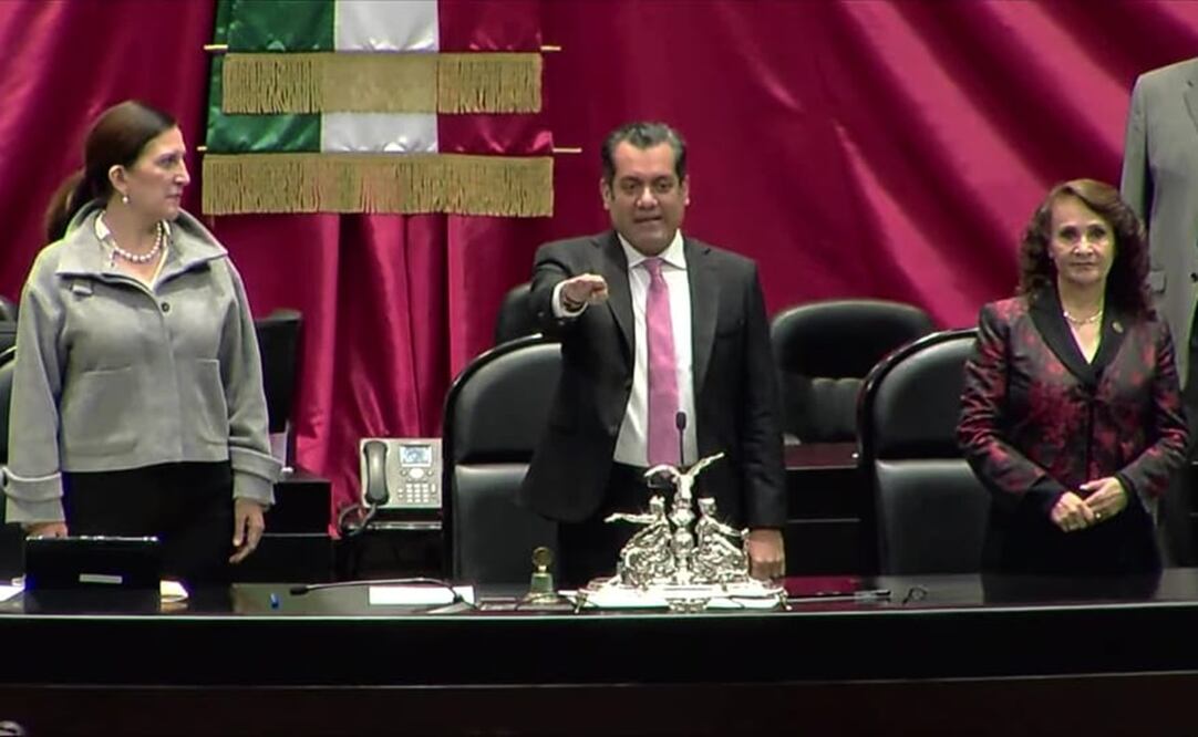 El martes 8 de octubre, Sergio Gutiérrez Luna rindió protesta como presidente de la Cámara de Diputados. Foto: Especial