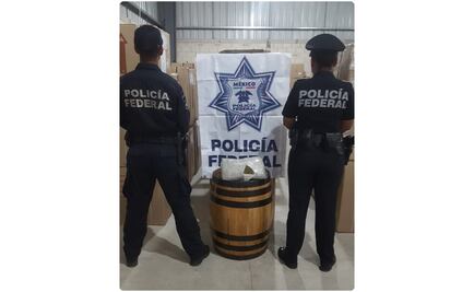 Decomisan barril con 16 kilos de marihuana en Mérida