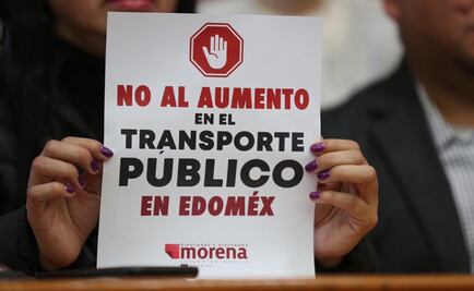 Diputados piden revertir alza de 2 pesos a tarifa del transporte en Edomex