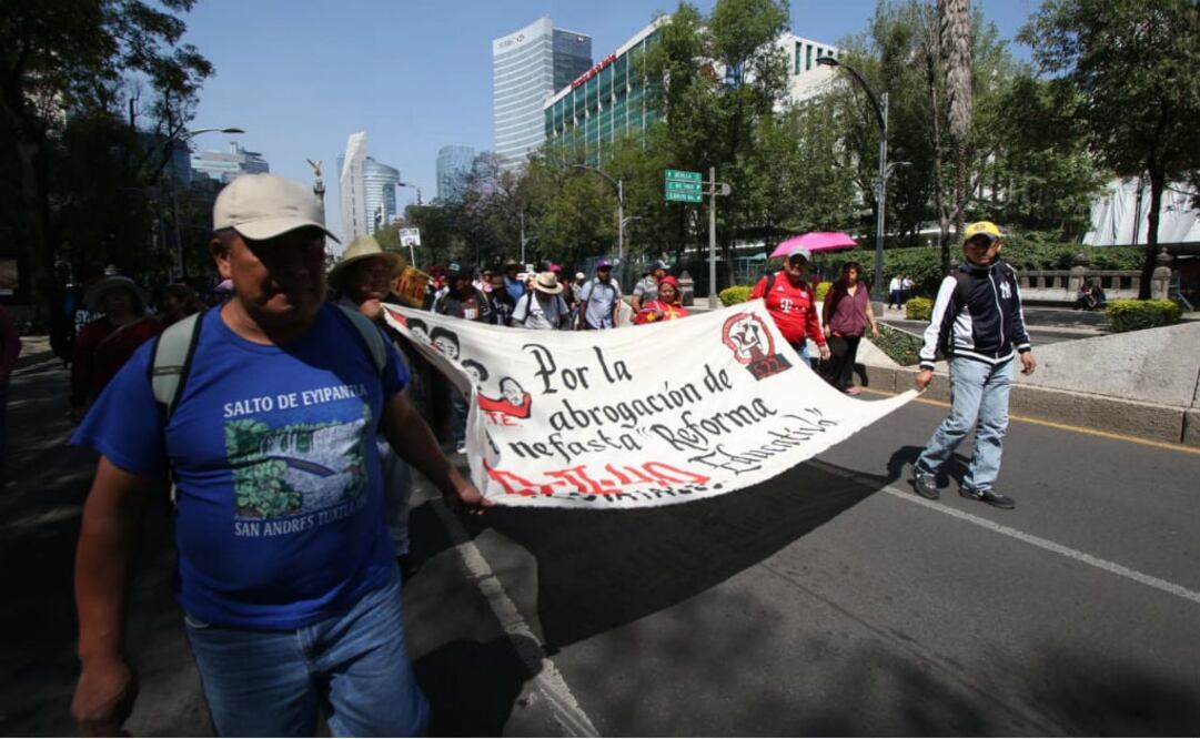 Marcha que la CNTE en Ciudad de México. Fotos: Carlos Mejía/EL UNIVERSAL