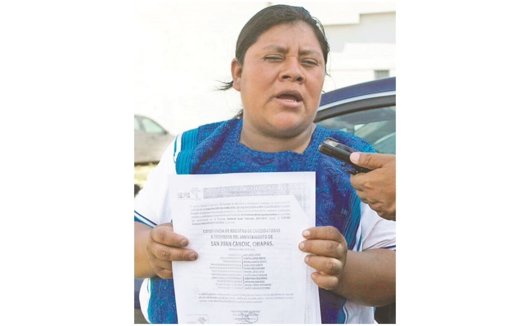 Representante. Martha López es dirigente municipal de la UNTA, y coordinadora de esa organización en seis municipios de las regiones Altos y Norte, en Chiapas. (ÓSCAR GUTIÉRREZ. EL UNIVERSAL)