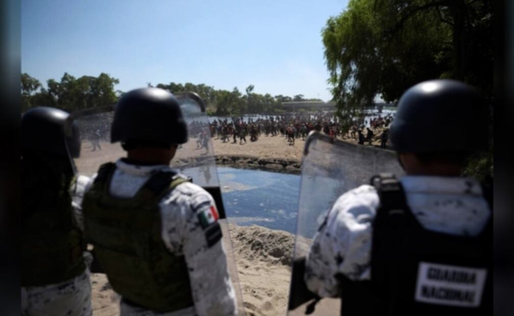 Mexico’s National Guard stops Central American immigrants from entering the country