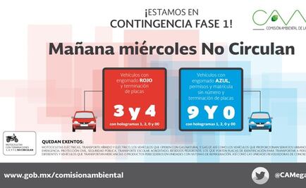 Entérate. Autos con engomados rojo y azul no circulan