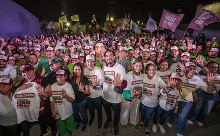 Carlos Peña y Maki Esther Ortiz de la coalición "Sigamos Haciendo Historia", arrasan en las elecciones de Reynosa