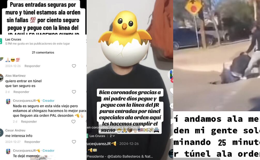 Imágenes de la promoción de túnel para pasar a Estados Unidos (13/01/2025). Foto: Captura de pantalla
