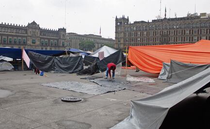 La CNTE se fractura; plantón permanece disminuido