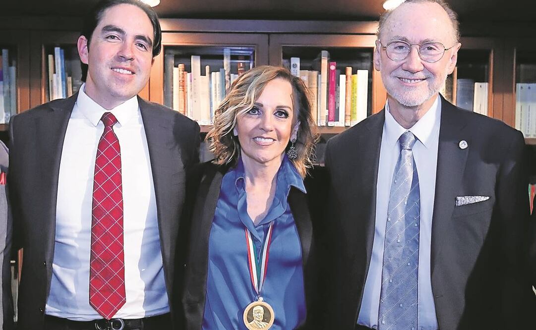 Diego Ibarra, Ana María Olabuenaga y Ricardo Homs, en el evento realizado en la Fundación Miguel Alemán.Foto:Berenice Fregoso/EL UNIVERSAL