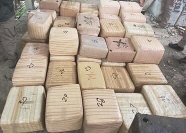 Aseguran casi tonelada y media de marihuana en NL