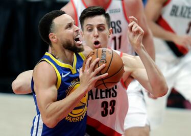 Los Warriors dejan sin margen de error a los Trail Blazers; ganan el juego 3