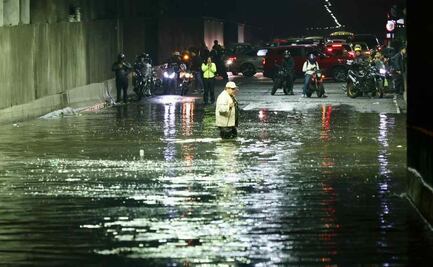Lluvias torrenciales de este miércoles en CDMX dejan 31 reportes de afectaciones; Sacmex ya atiende situación