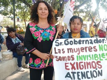 Activistas denuncian amenazas del Delegado de Paz de Oaxaca, indagado por desaparición de Sandra Domínguez; inician huelga de hambre