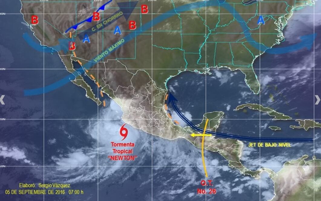 Imagen tomada de Servicio Meteorológico Nacional