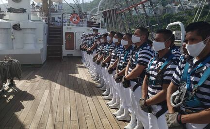 Buque escuela de la Marina inicia travesía por 10 puertos del pacífico mexicano