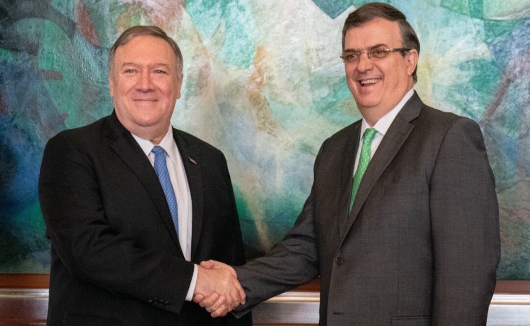 Minister Marcelo Ebrard and U.S. Secretary of State, Mike Pompeo - Photo: Taken from Mike Pompeo's Twitter account