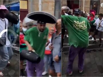 Aficionados mexicanos toman las calles de París y arman gran fiesta al ritmo de "La chona"