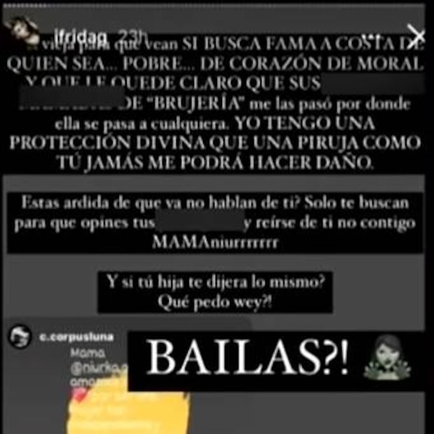 Frida Sofía se va contra Niurka y la llama "naqui": "Escupe en lugar de gritar"