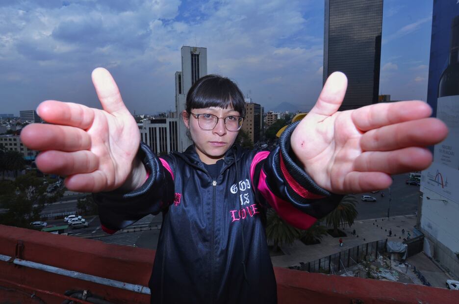 Azuky hizo historia en 2024 al convertirse en la primera mujer en competir en la liga FMS México. Foto: Fernanda Rojas.