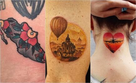 Amantes del viaje que llevan sus recuerdos  en la piel