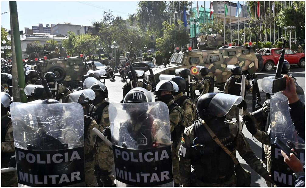 El pasado miércoles el ejército intentó dar golpe de Estado en Bolivia. Foto: EFE / AFP