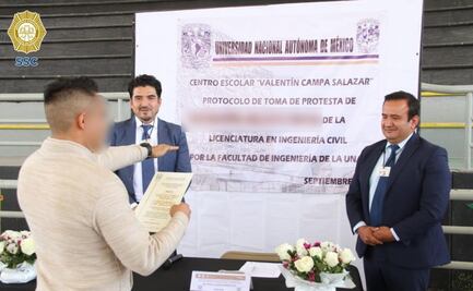 Entregan 13 títulos universitarios a reclusos de centros penitenciarios en CDMX