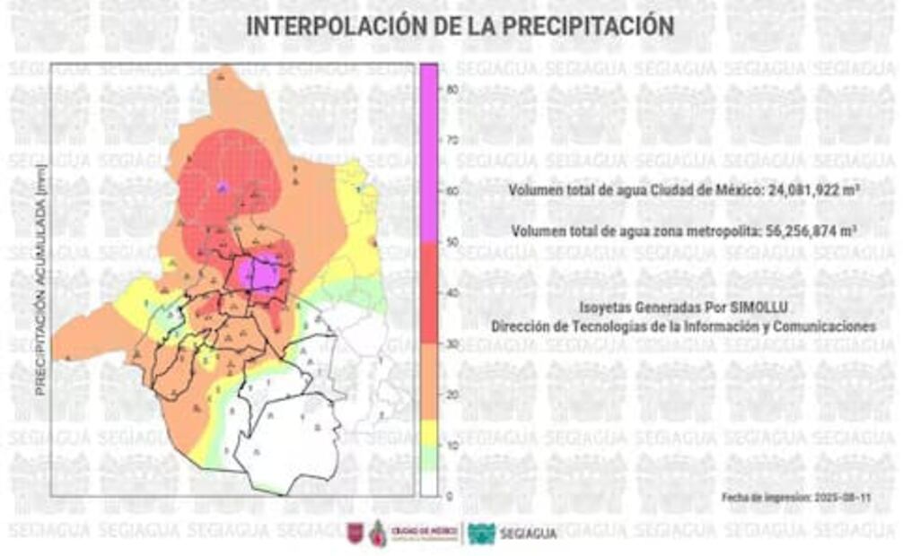 Lluvias CDMX 3 de septiembre. Foto: Especial