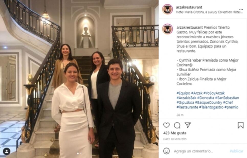 Cynthia Yaber, la mejor cocinera del país vasco es mexicana