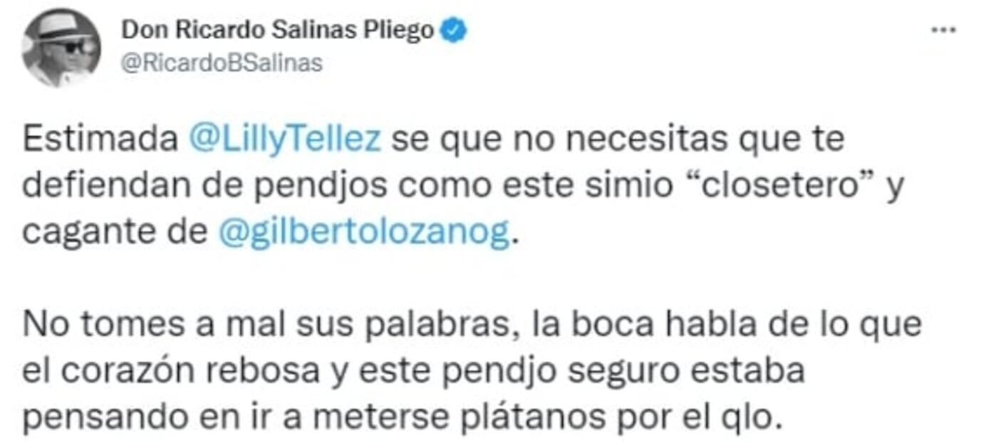 Lilly Téllez recibe apoyo tras “brutal vulgaridad” de Gilberto Lozano, líder de FRENAAA
