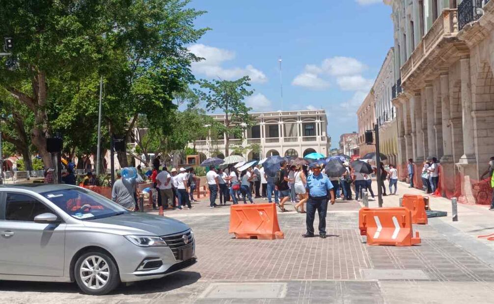 Docentes de Yucatán marcharon por varias calles de Mérida. Foto: Especial