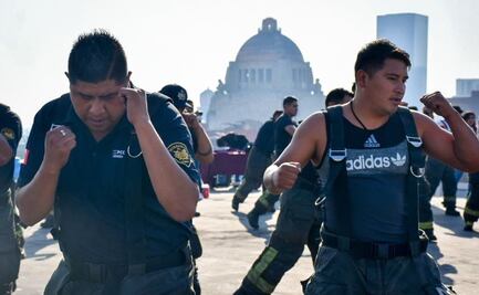 Bomberos se preparan para la Clase Masiva de Box con entrenamiento en la CDMX