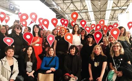 Mujeres artistas marchan en ARCO con el lema "estamos aquí"