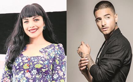 Video. ¿Mon Laferte le hace caras a Maluma? 