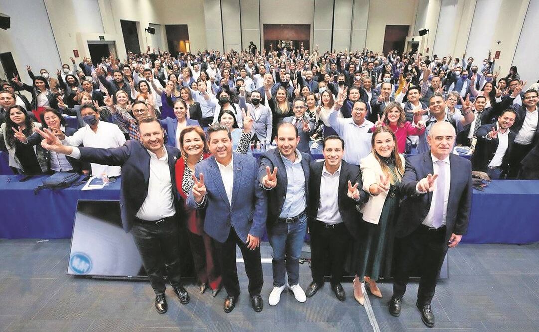 Cuatro mandatarios estatales participaron en el panel Gobernadores: Juntos Rumbo al 2024 en el marco de la Reunión Nacional de Estructuras Estatales en el Comité Ejecutivo Nacional del PAN. Foto: Especial.