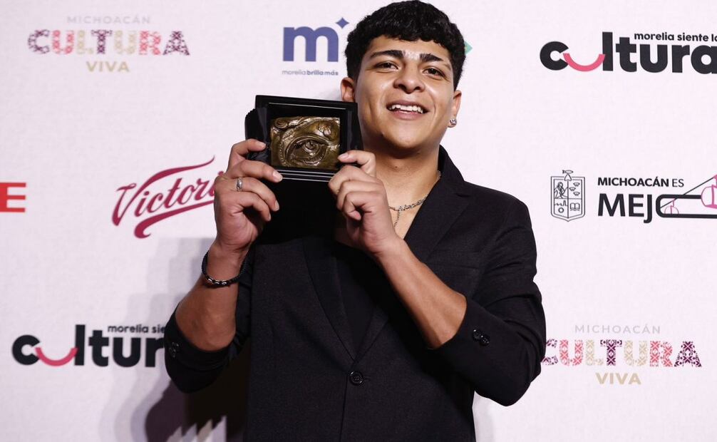 Víctor Miguel Prieto, galardonado por su trabajo actoral en "En el camino". Foto: Berenice Fregoso / EL UNIVERSAL