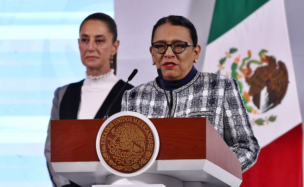 Rosa Icela Rodríguez Velázquez, secretaria de Gobernación (Segob), informó que del 10 de enero a la fecha, en el programa `Sí al desarme, Sí a la paz´, se han canjeado 620 armas, de las cuales, 498 son armas cortas, y 122 armas largas. Foto: Berenice Fregoso/EL UNIVERSAL