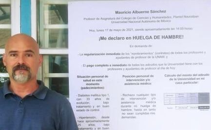 Profesor de CCH Naucalpan se declara en huelga de hambre ante adeudos salariales