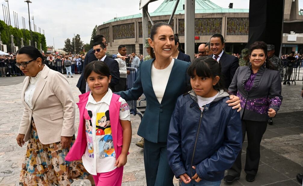 Claudia Sheinbaum encabeza el Día Internacional de la Destrucción de Armas en la Basílica de Guadalupe. Foto: Presidencia