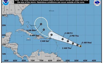 Se forma la tormenta tropical “Jerry” cerca de las Islas de Sotavento