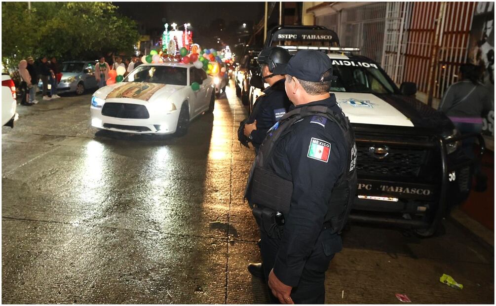 Participarán un total de mil 15 elementos policiacos en operativo de vigilancia por celebración de la Virgen de Guadalupe (11/12/2024). Foto: Especial