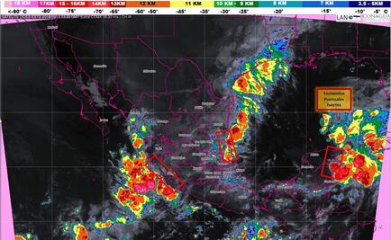 Nubes de tormenta y fuertes rachas de viento sobre todo el territorio nacional