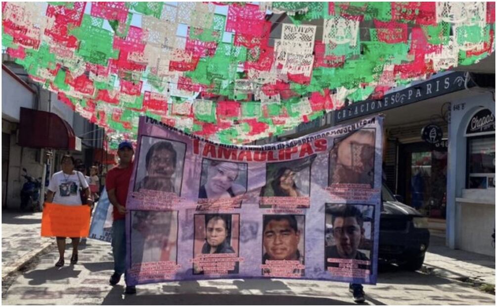 Protestas familiares de desaparecidos en Tamaulipas. Foto: Especial