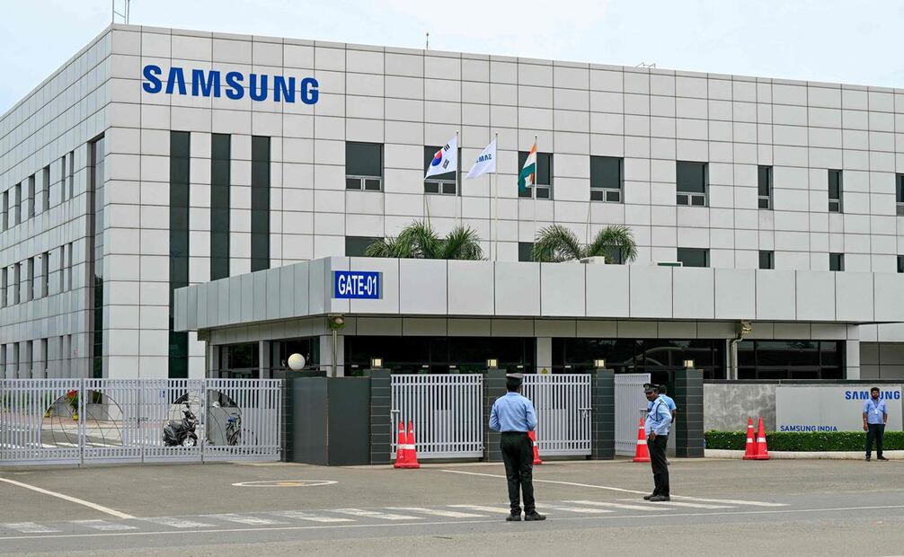 La fábrica de Chennai es la segunda más importante de Samsung Electronics en la India, por detrás de la de Noida. Foto: AFP