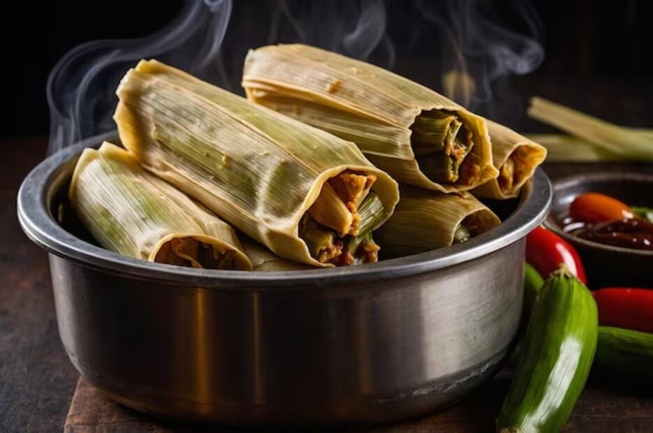 Acomoda tus tamales de manera correcta para que queden deliciosos. Foto: Freepik