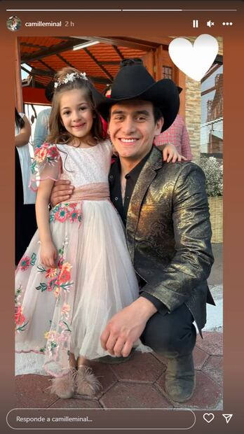 Camille Mina y Julián Figueroa actuaron juntos en la telenovela de "Mi camino es amarte".
Foto: Instagram