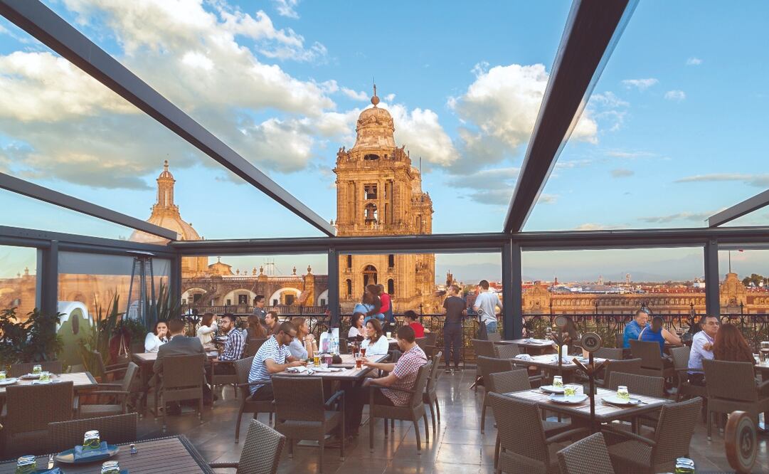 La terraza de Balcón del Zócalo, en 5 de Mayo. Foto: Archivo